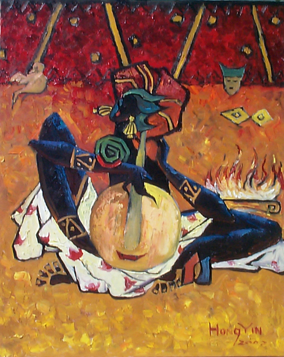 Decorative Oil Painting Girl